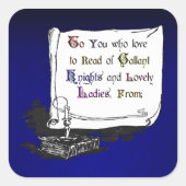  presentatie Bookplate Sticker (Voorkant)