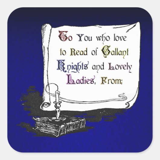  presentatie Bookplate Sticker (Voorkant)