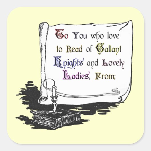  presentatie Bookplate Sticker (Voorkant)