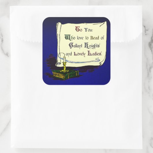 presentatie Bookplate Sticker (Tas)