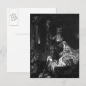 Presentatie in de tempel, 1654 briefkaart (Voorkant / Achterkant)