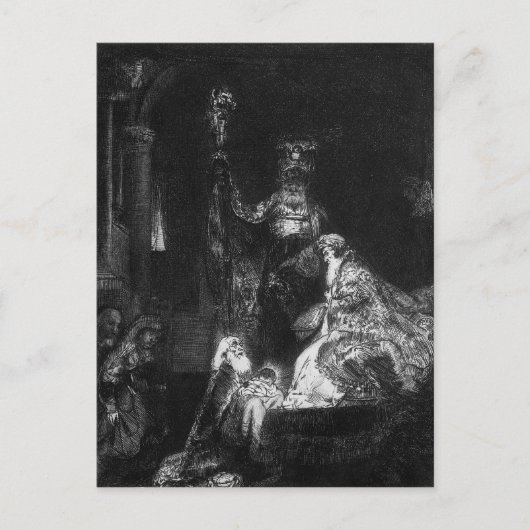 Presentatie in de tempel, 1654 briefkaart (Voorkant)
