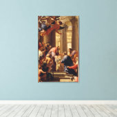 Presentatie in de tempel canvas afdruk (Insitu (Houten vloer))