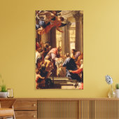 Presentatie in de tempel canvas afdruk (Insitu (Woonkamer))