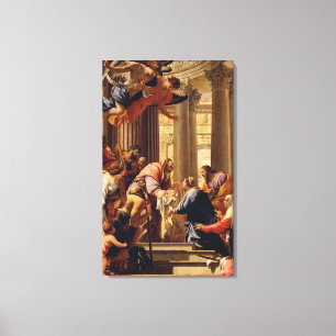 Presentatie in de tempel canvas afdruk