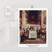 Presentatie in de tempel door Lorenzo Lotto Briefkaart (Voorkant / Achterkant)