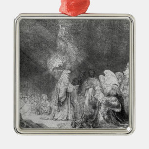 Presentatie in monster 2 metalen ornament