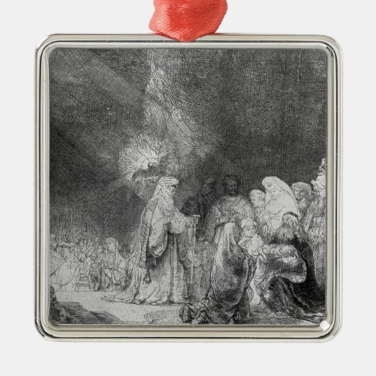 Presentatie in monster 2 metalen ornament (Voorkant)