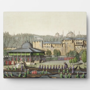 Presentatie van de admiraal aan de Sultan, pla Fotoplaat