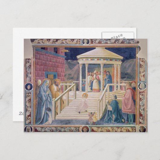 Presentatie van de blote Maagd Mary Briefkaart (Voorkant / Achterkant)