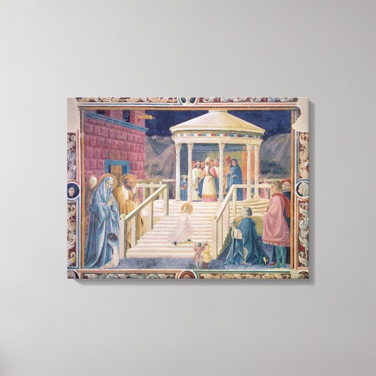 Presentatie van de blote Maagd Mary Canvas Afdruk (Voorkant)