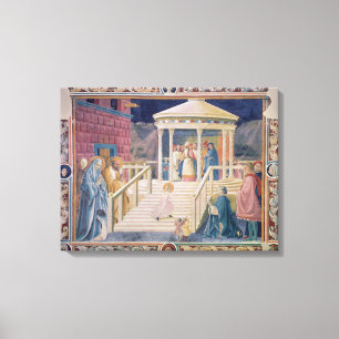 Presentatie van de blote Maagd Mary Canvas Afdruk