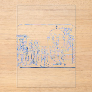 Presentatie van de Gezegende Maagd Maria Acryl Uitnodigingen