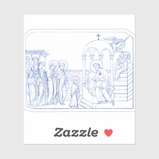 Presentatie van de Gezegende Maagd Maria Sticker (Vel)