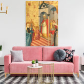 Presentatie van de maagd canvas afdruk (Insitu (Woonkamer))