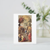 Presentatie van de maagd in de tempel (olie briefkaart (Staand voorkant)