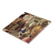 Presentatie van de maagd in de tempel (olie tegeltje (Zijkant)