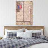 Presentatie van "De politiek" aan de koning Canvas Afdruk (Insitu (Slaapkamer))