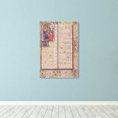 Presentatie van "De politiek" aan de koning Canvas Afdruk (Insitu (Houten vloer))