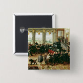 Presentatie van Duke Phillip II Vierkante Button 5,1 Cm (Voorkant /achterkant)