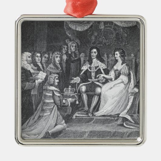 Presentatie van het Handvest van de rechten Metalen Ornament (Voorkant)