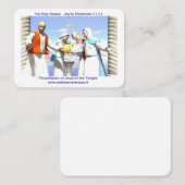 Presentatie van Jezus in de Heilige Tempel Plaatskaartje (Voorkant / Achterkant)
