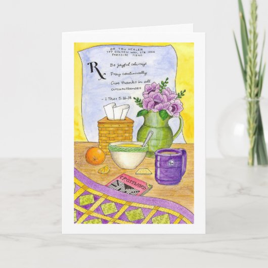 Presentatie voor Wellness Get Well Card Kaart (Voorkant)