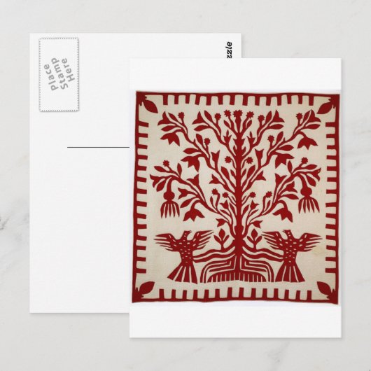 Presentatievalt uit Oahu, c. 1855-1887 Briefkaart (Voorkant / Achterkant)