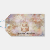 Presentetikett Cake Sticker-Personalized etikett Cadeaulabel (Achterkant Horizontaal)