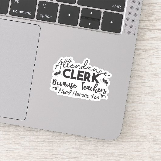 presentiemedewerker omdat docenten ook helden nodi sticker (Detail)
