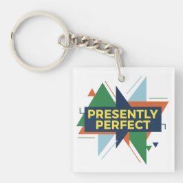 Presently Perfect Abstract Modern Sleutelhanger