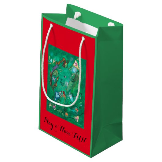 Presentpåse "I love you" Klein Cadeauzakje (Achterkant Gekanteld)