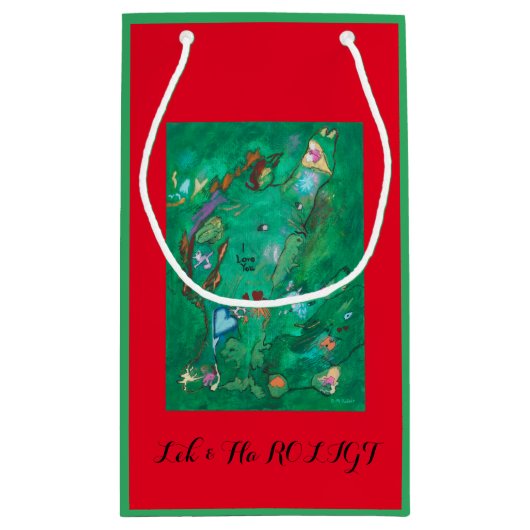 Presentpåse "I love you" Klein Cadeauzakje (Achterkant)