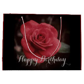 Presentpåse med ros groot cadeauzakje (Achterkant)