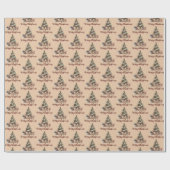 Presents Under The Christmas Tree Wrapping Paper Cadeaupapier (Vlak)