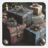 Presents Vierkante Sticker (Voorkant)