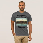 Preserve West Seattle Island Alki Beach T-shirt (Voorkant volledig)