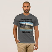 Preserve West Seattle Island Alki Point vuurtoren T-shirt (Voorkant volledig)