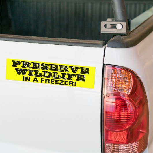 PRESERVE WILDLIFE BUMPERSTICKER (Op Truck)