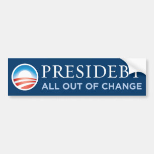 Presidebt - all out of change Bumpersticker