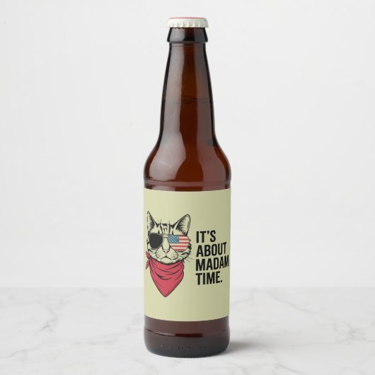 President 2024 Kamala Harris DNC Rally Bier Etiket (Voorkant)