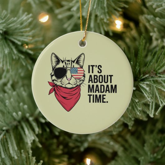 President 2024 Kamala Harris DNC Rally Keramisch Ornament (Boom)