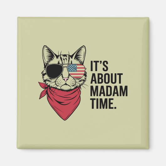 President 2024 Kamala Harris DNC Rally Magneet (Voorkant)