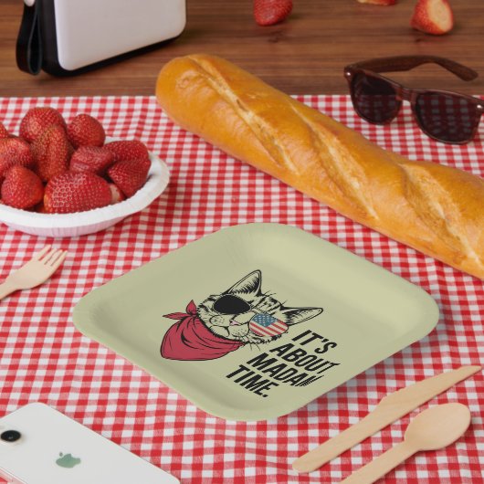 President 2024 Kamala Harris DNC Rally Papieren Bordje (Picknick)