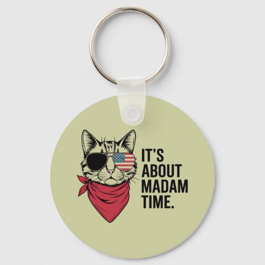 President 2024 Kamala Harris DNC Rally Sleutelhanger (Voorkant)