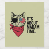 President 2024 Kamala Harris DNC Rally Wijn Etiket (Enkel label)