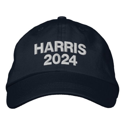President 2024 Kamala Harris Geborduurde Pet (Voorkant)
