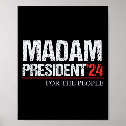 President 2024 Pro Choice Feminist Poster (Voorkant)