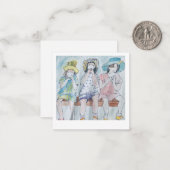 President 2,5-inch x 2,5-inch flat-note Kaart Notitiekaartje (Voorkant / Achterkant in situ)