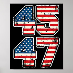 President 45 47 Donald Trump Inauguratiedag 2025 Poster